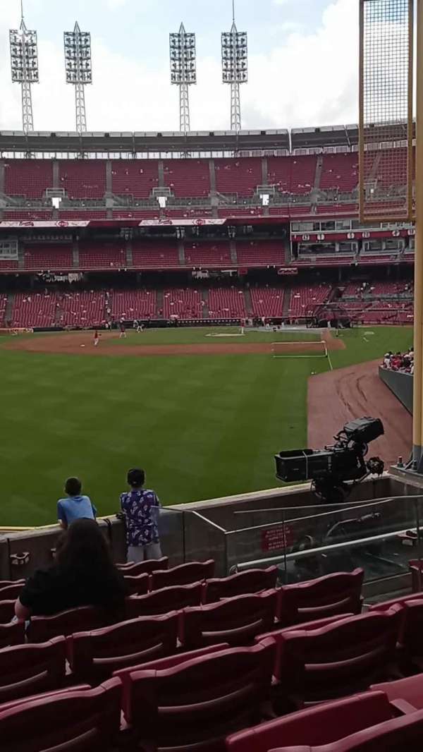 Great American Ball Park, section: 106, row: I, seat: 6
