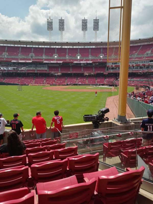 Great American Ball Park, section: 106, row: I, seat: 6