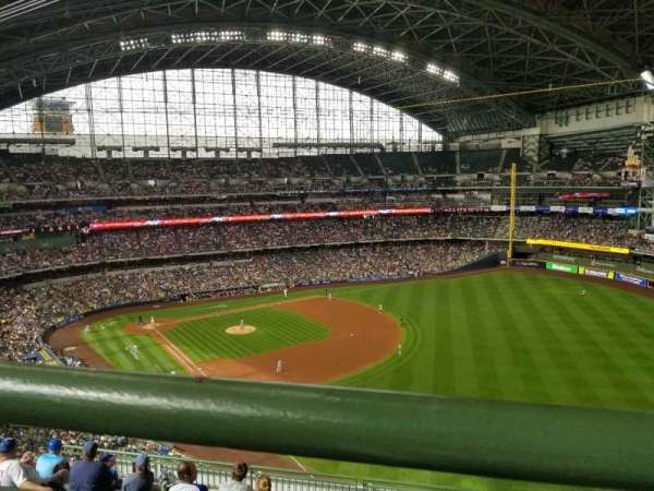 American Family Field, section: 407, row: 8, seat: 14