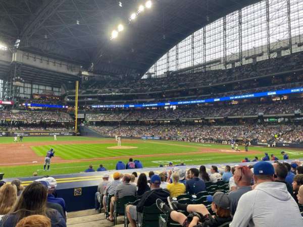 American Family Field, section: 123, row: 13, seat: 1