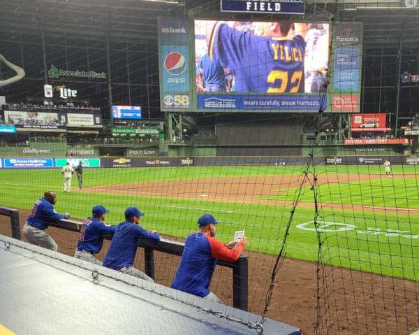 American Family Field, section: 121, row: 3, seat: 5