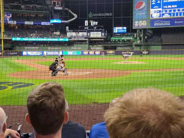 American Family Field, section: 116, row: 4, seat: 5