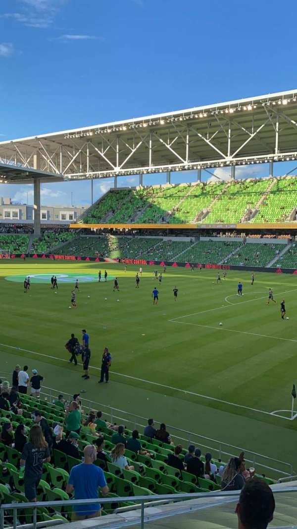 Q2 Stadium, section: 107, row: 14, seat: 18