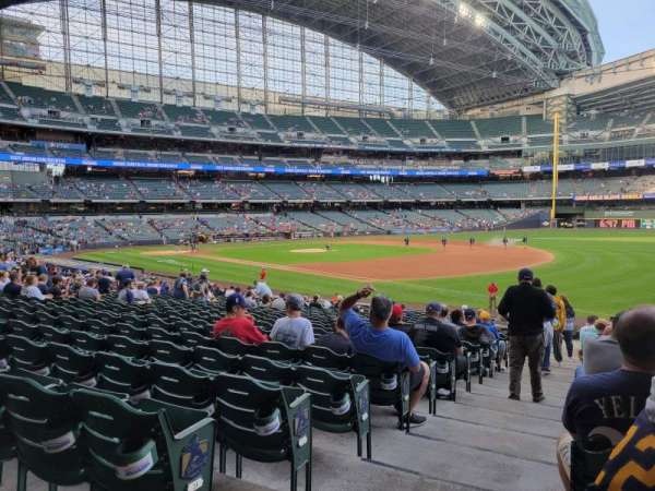 American Family Field, section: 109, row: 26, seat: 1