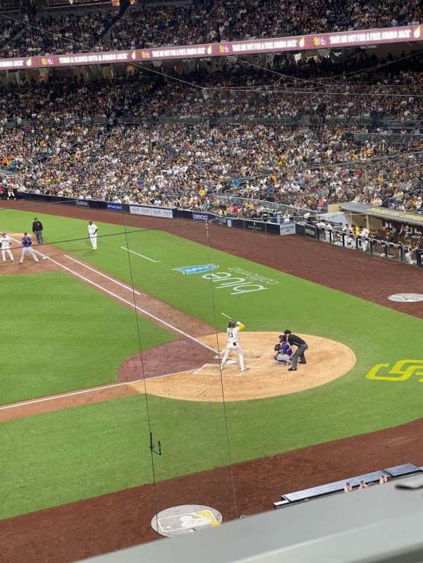 Petco Park, section: 208, row: 1, seat: 2