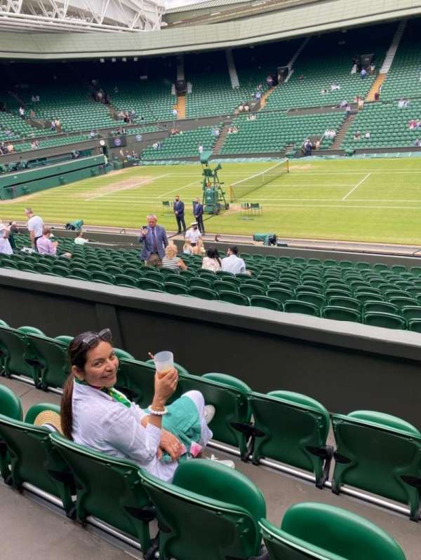 Wimbledon, Centre Court, section: 203, row: B, seat: 55