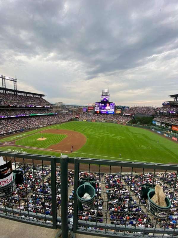 Coors Field, section: L319, row: 1, seat: 3