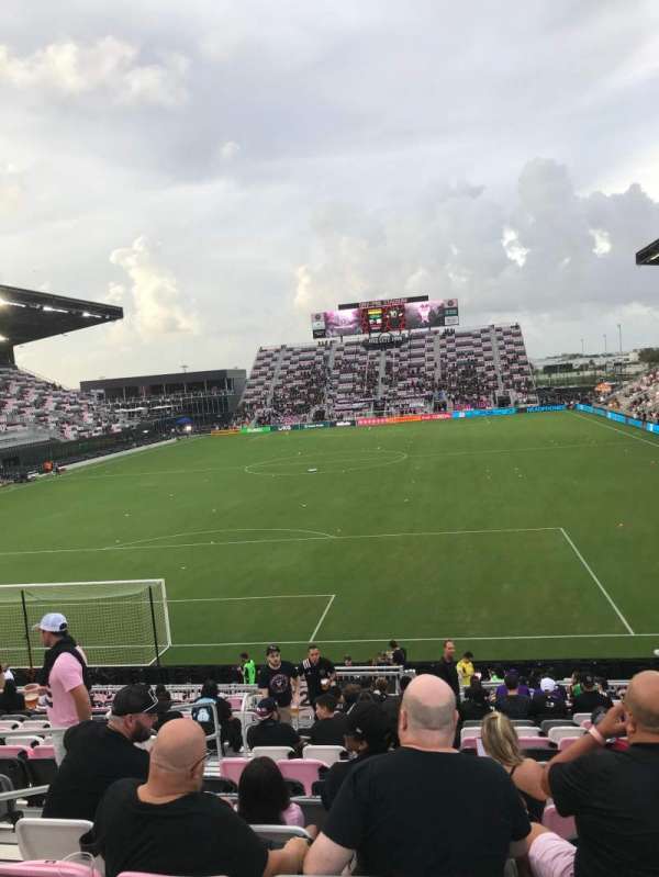Chase Stadium, section: 124, row: 19, seat: 20