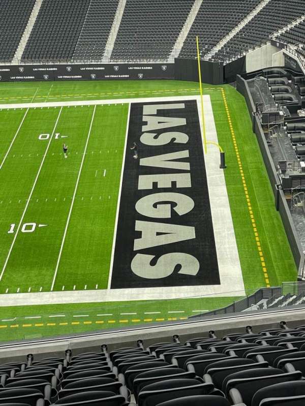 Allegiant Stadium, section: 308, row: 12, seat: 11