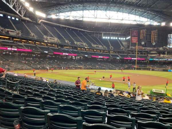 Chase Field, section: 114, row: 22, seat: 8