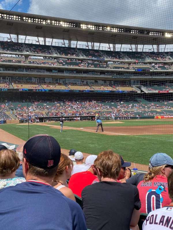 Target Field, section: 104, row: 6, seat: 7