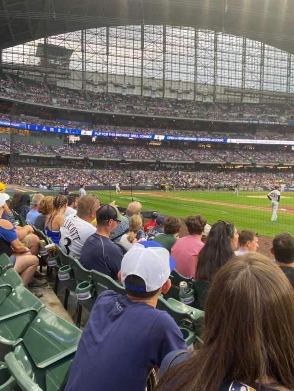 American Family Field, section: 111, row: 5, seat: 10