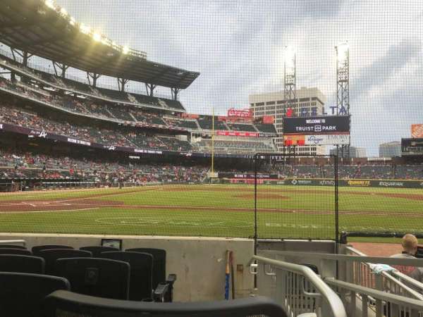 Truist Park, section: 22, row: 6, seat: 3