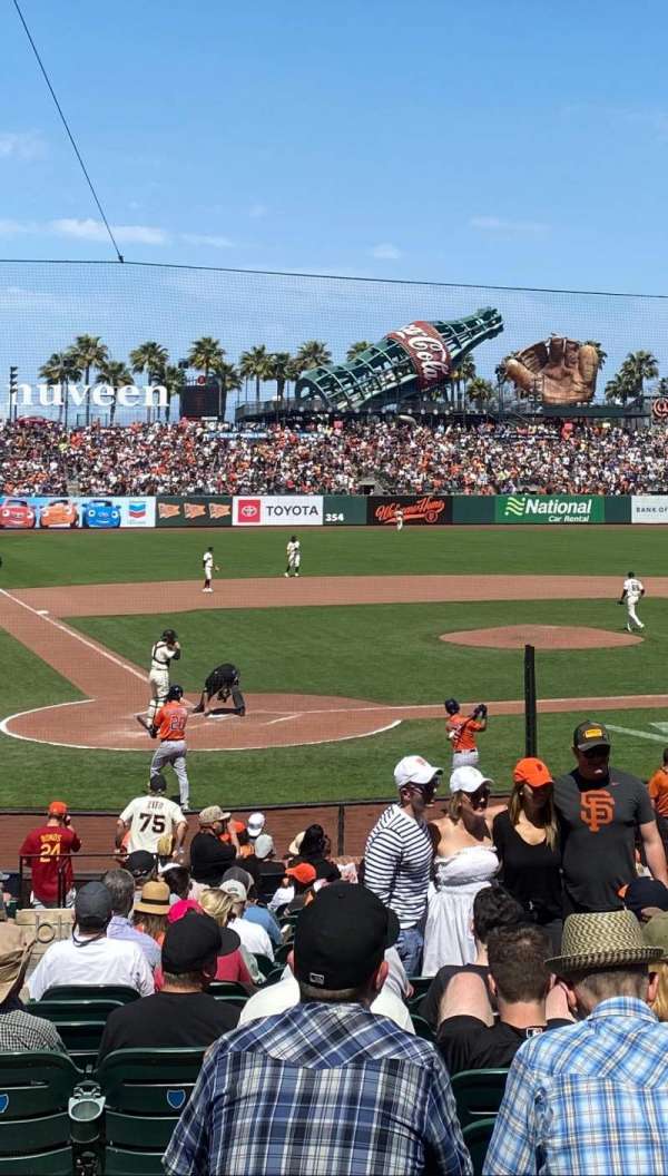 Oracle Park, section: 112, row: 24, seat: 14