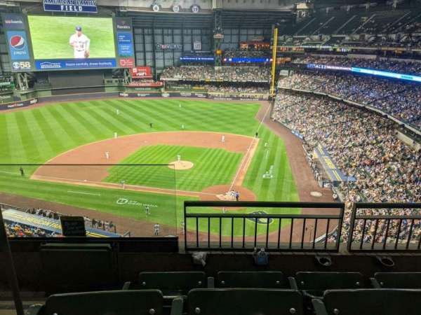 American Family Field, section: 425, row: 3, seat: 11, 12, 13