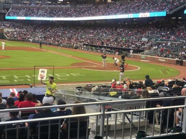 Truist Park, section: 131, row: 3, seat: 8