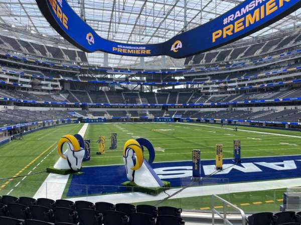 SoFi Stadium, section: 100, row: 7, seat: 1