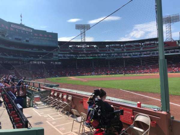 Fenway Park, section: Right Field Box 8, row: A, seat: 10