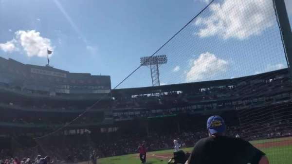 Fenway Park, section: Right Field Box 8, row: A, seat: 9