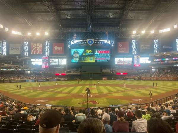 Chase Field, section: 122, row: 23, seat: 7
