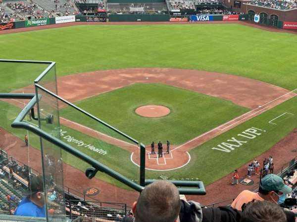 Oracle Park, section: VR315, row: 2, seat: 18