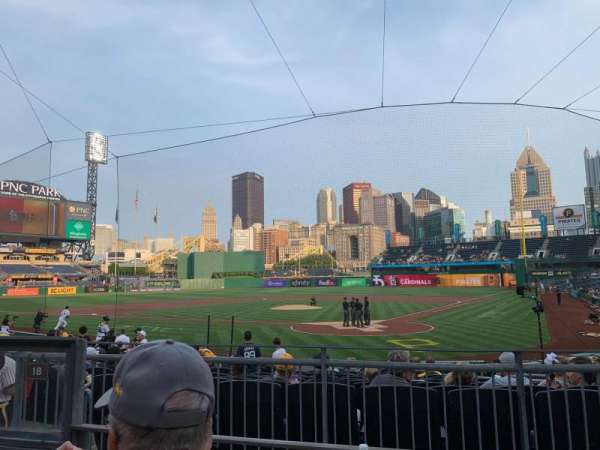 PNC Park, section: 117, row: B, seat: 18