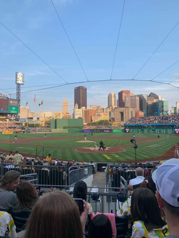 PNC Park, section: 117, row: F, seat: 10