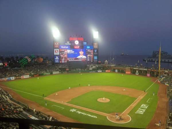 Oracle Park, section: VR318, row: A, seat: 5