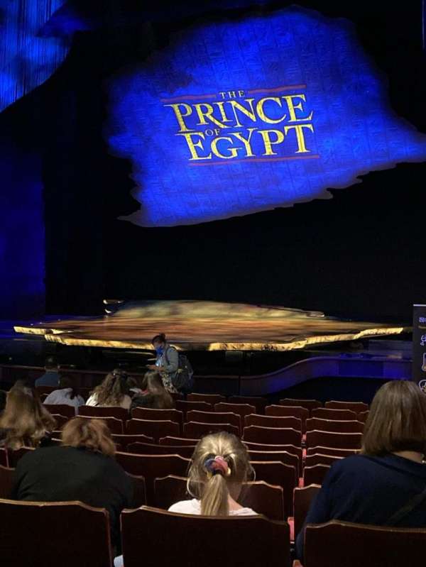 Dominion Theatre, section: Stalls, row: M, seat: 13-16
