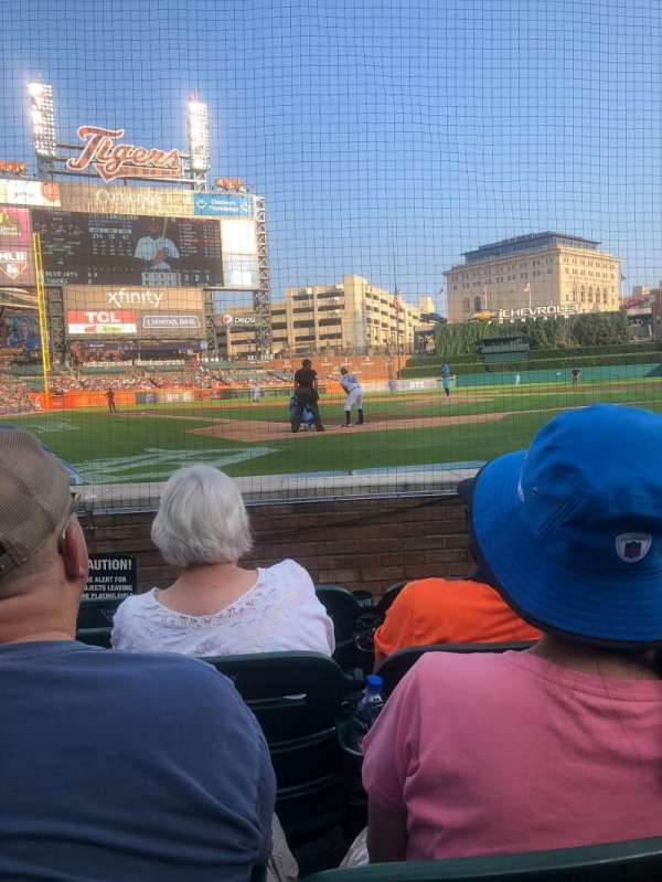 Comerica Park, section: 125, row: 4, seat: 9