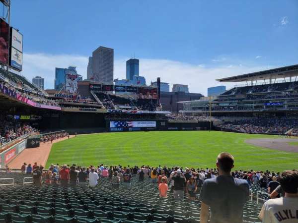 Target Field, section: 126, row: 34, seat: 7