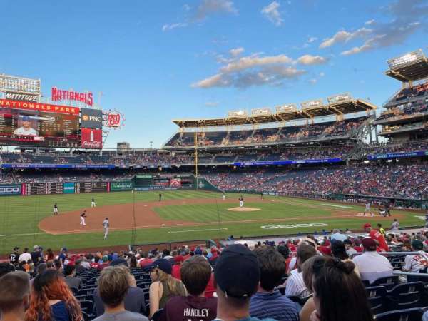 Nationals Park, section: 115, row: CC, seat: 8