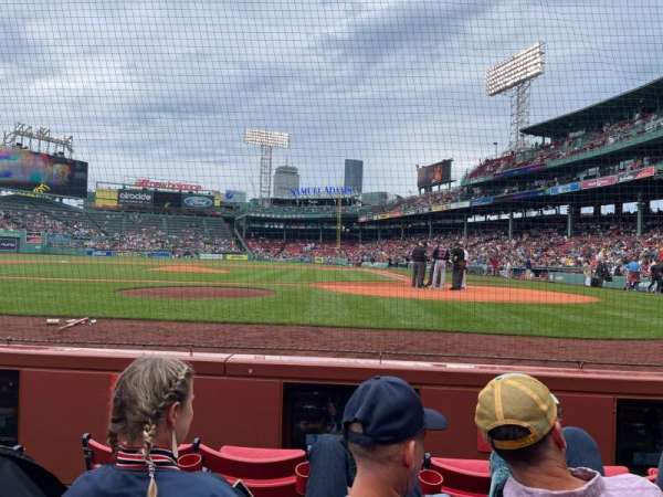 Fenway Park, section: Field Box 54, row: A, seat: 2