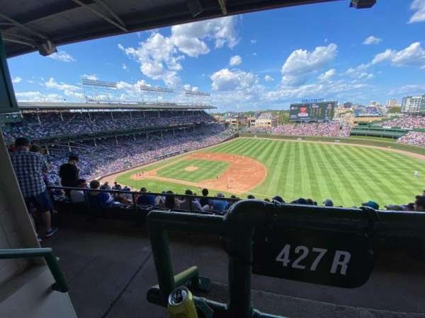 Wrigley Field, section: 427R, row: 1, seat: 1