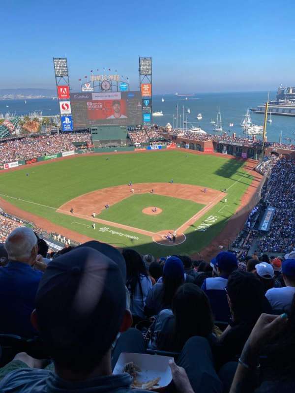 Oracle Park, section: VR317, row: 15, seat: 23