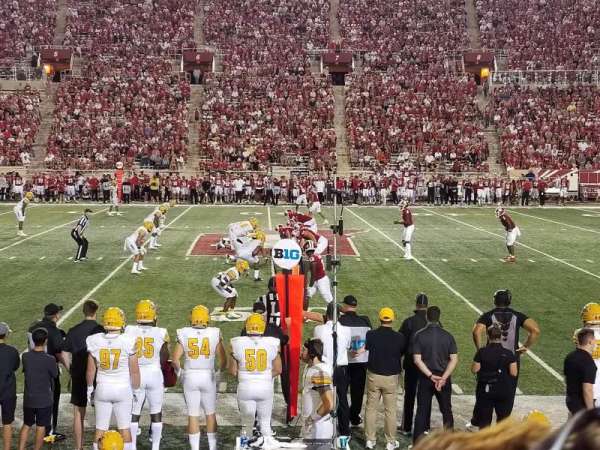 Memorial Stadium, Indiana, section: 27, row: 9, seat: 10