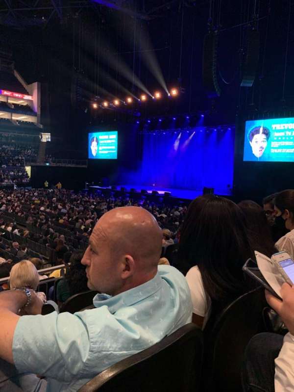 The O2, London, section: 111, row: L, seat: 354