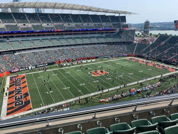 Paycor Stadium, section: 314, row: 4, seat: 9