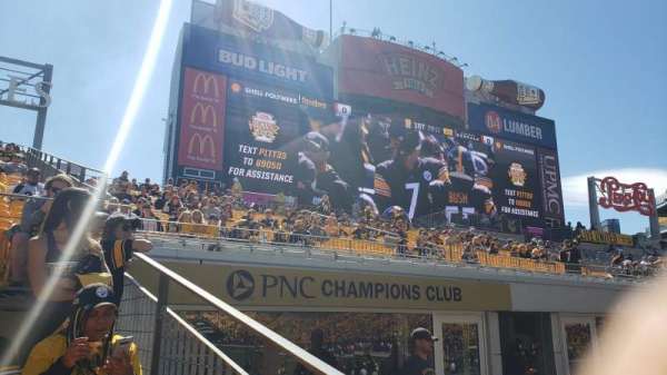 Acrisure Stadium, section: 101, row: H, seat: 9
