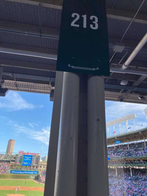 Wrigley Field, section: 213, row: 8, seat: 8