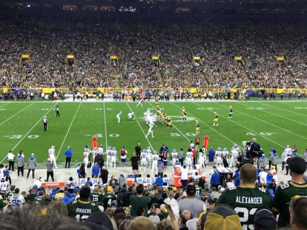 Lambeau Field, section: 121, row: 30, seat: 4