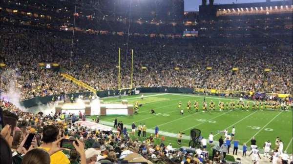 Lambeau Field, section: 121, row: 30, seat: 4