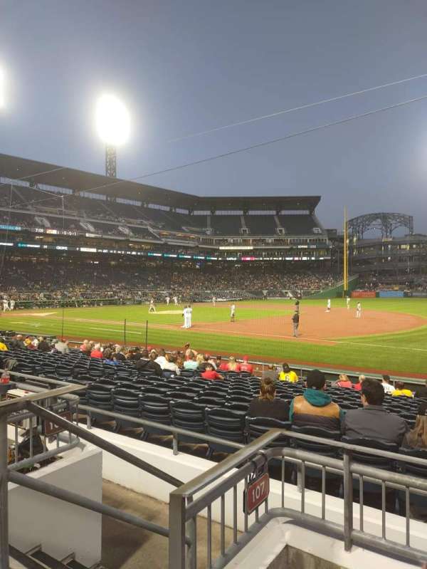 PNC Park, section: 107, row: C, seat: 13