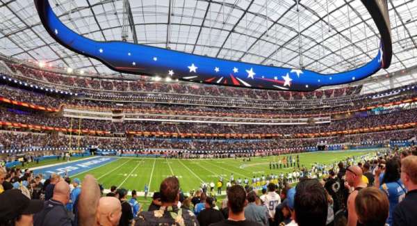 SoFi Stadium, section: C109, row: 12, seat: 11-14
