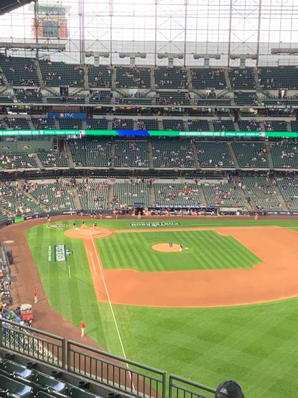American Family Field, section: 405, row: 7, seat: 16