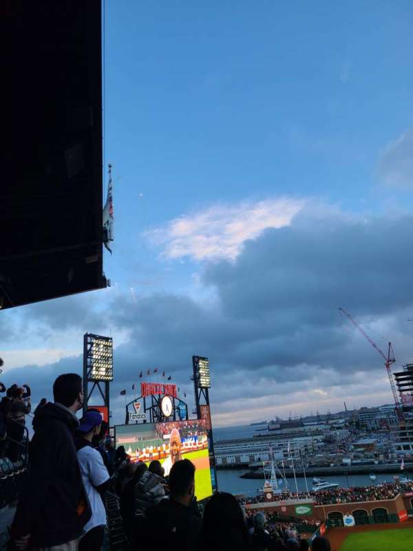 Oracle Park, section: VR335, row: 12, seat: 1 and 2