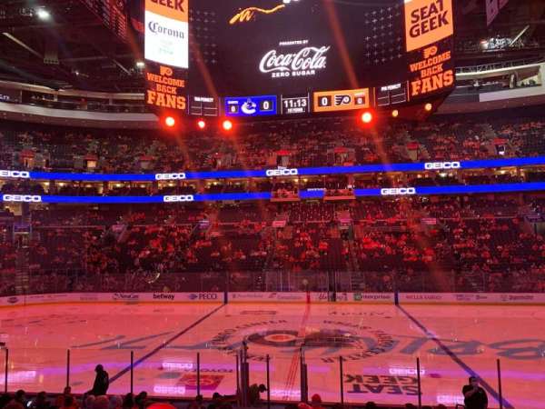 Xfinity Mobile Arena, section: 101, row: 16, seat: 11