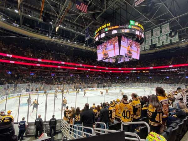 TD Garden, section: 15, row: 12, seat: 3