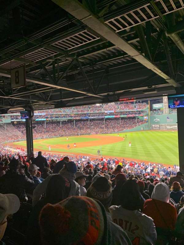 Fenway Park, section: Grandstand 8, row: 17, seat: 8