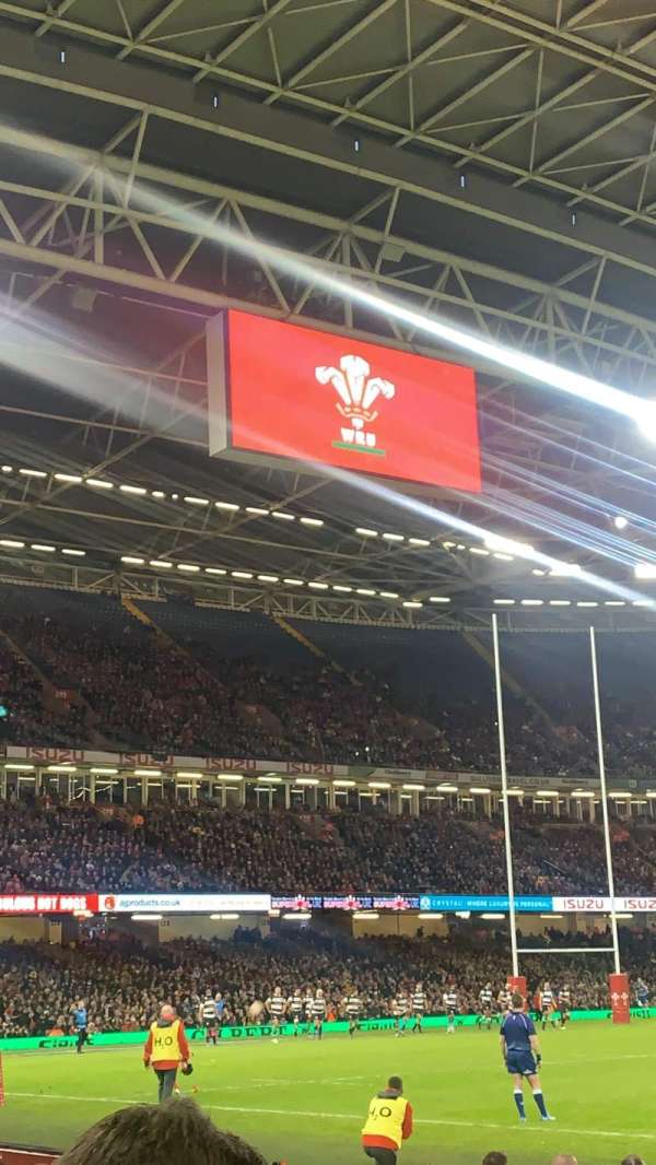 Principality Stadium, section: L9, row: 11, seat: 3
